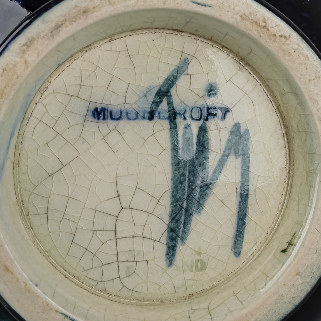 MOORCROFT Orchid Blue Ground Vase