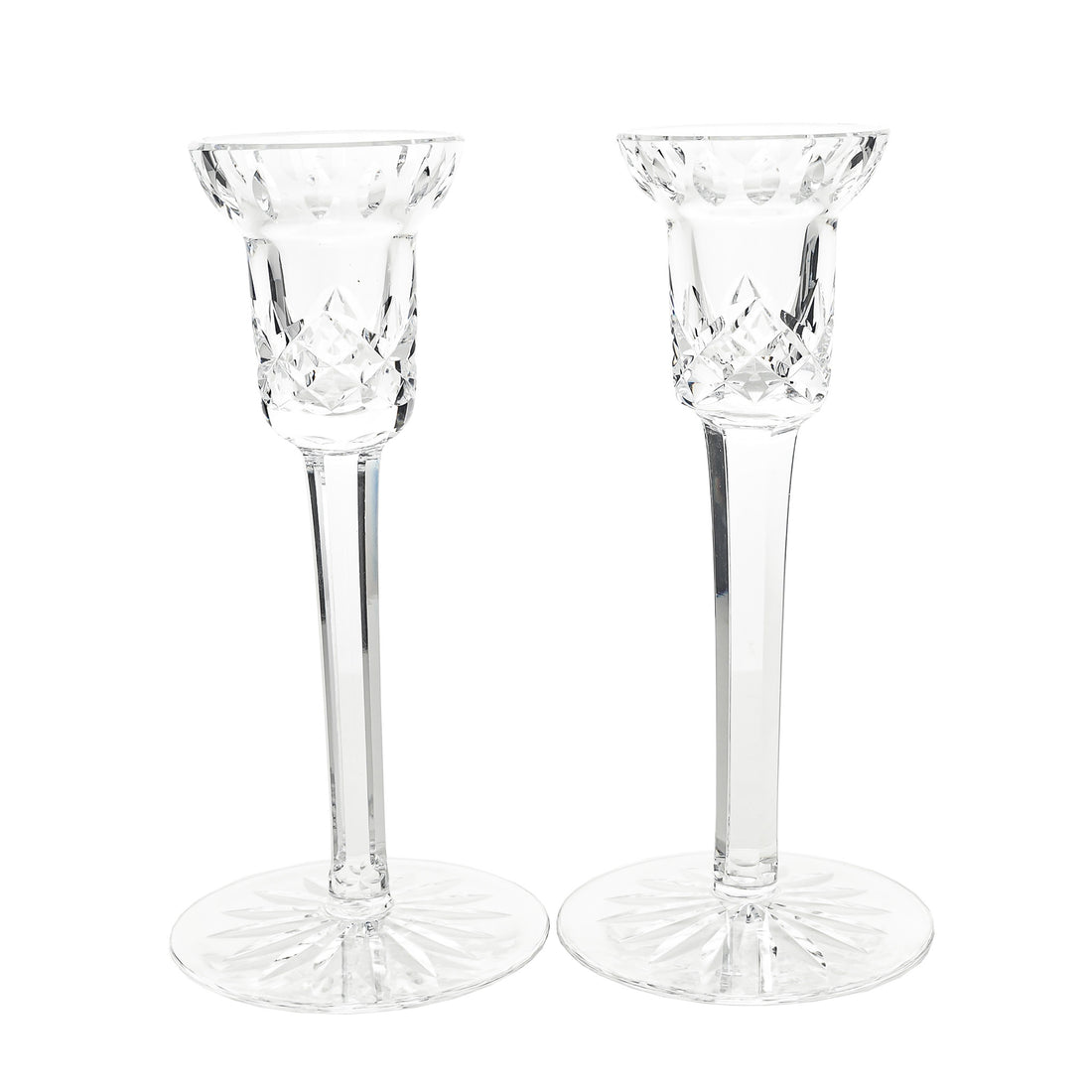 WATERFORD Lismore Candlesticks Set Of 2