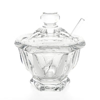 BACCARAT Harcourt Missouri Lidded Jam/Sauce Jar With Spoon