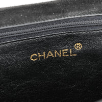 CHANEL Vintage Quilted Suede Flap Handbag