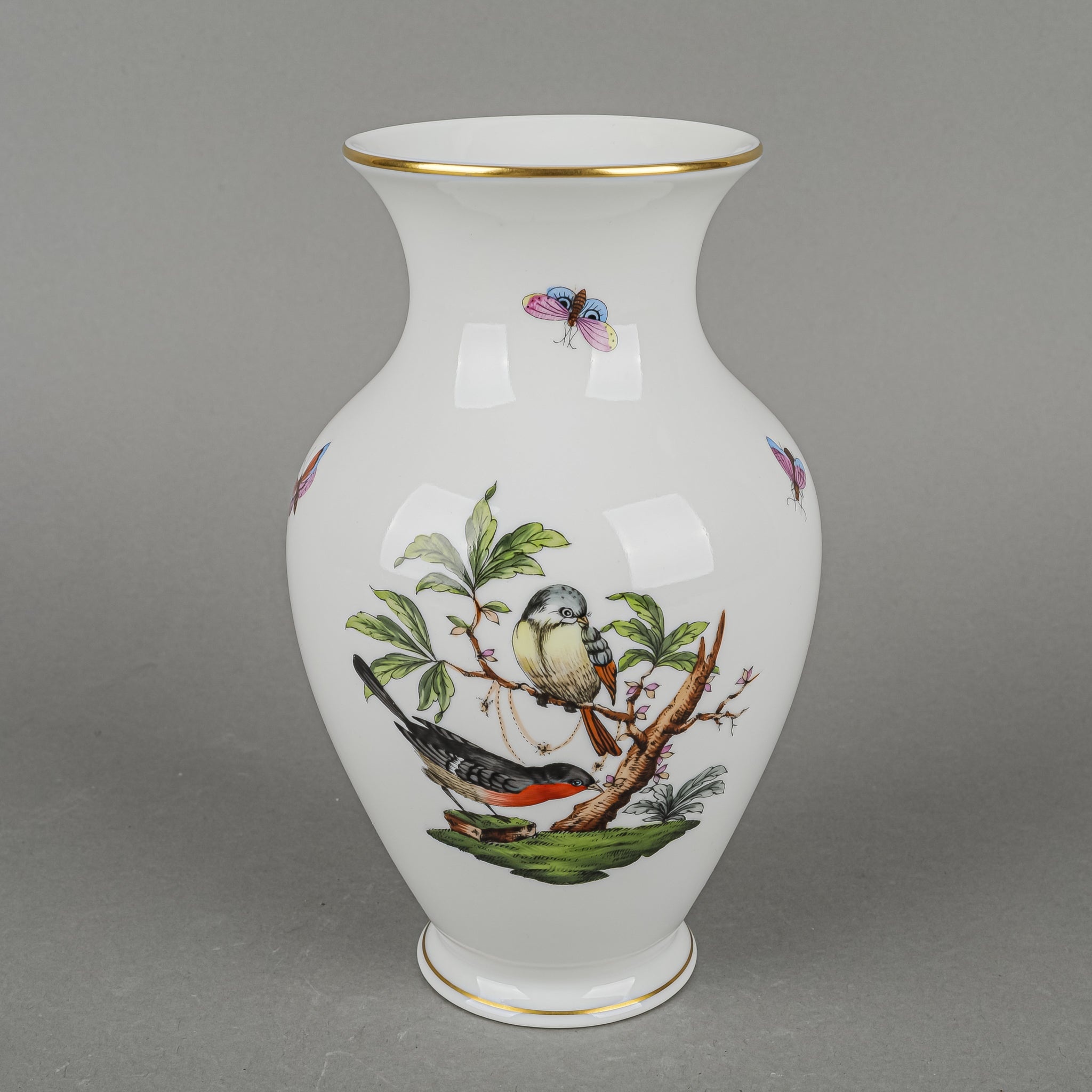 HEREND Rothchild Bird Vase - Around The Block
