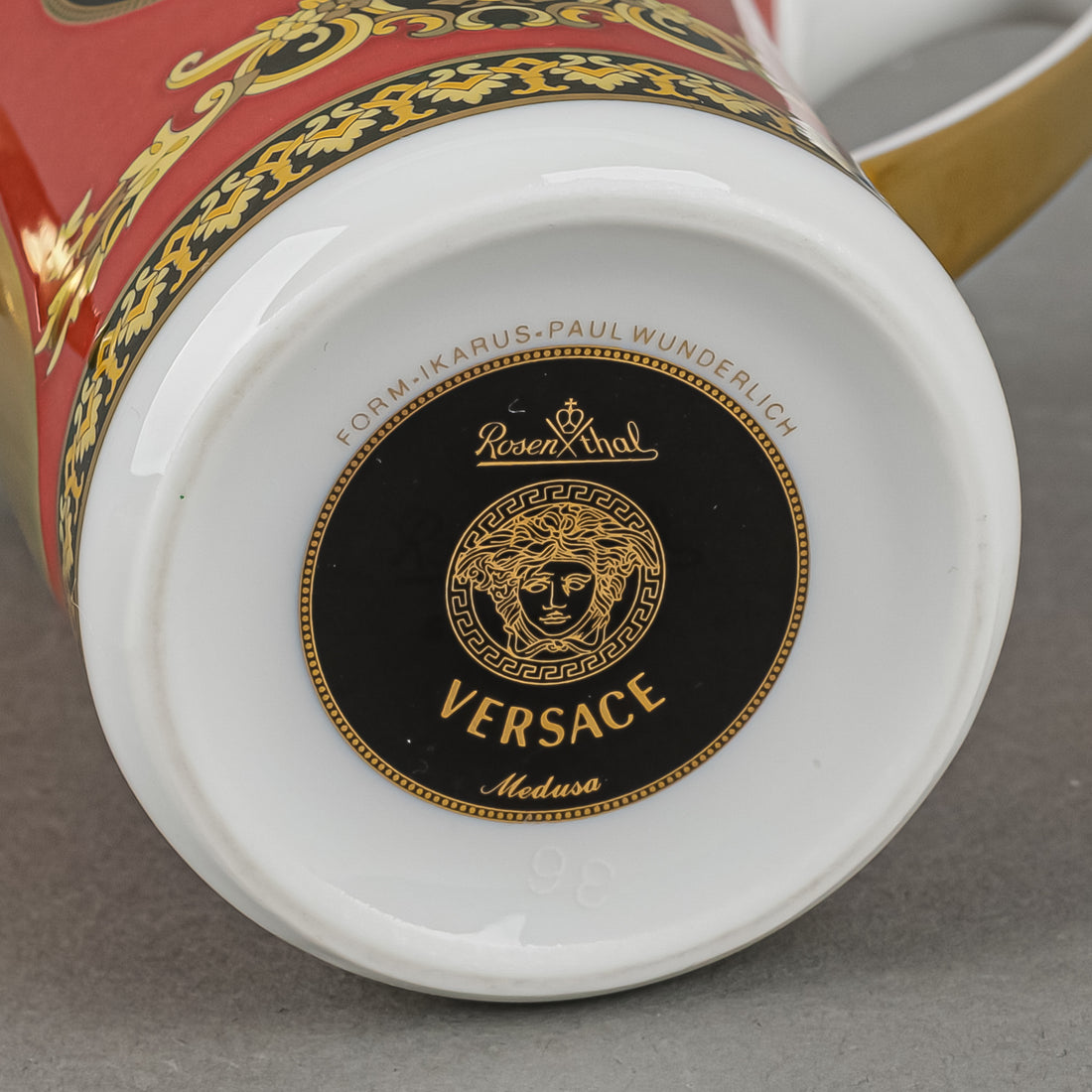 ROSENTHAL VERSACE Medusa Red Covered Creamer