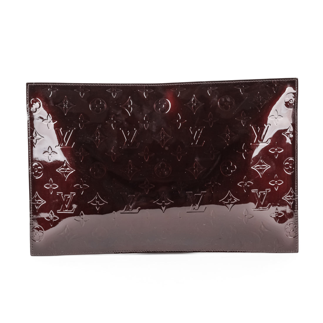 LOUIS VUITTON Vernis Pershing GM Clutch Handbag