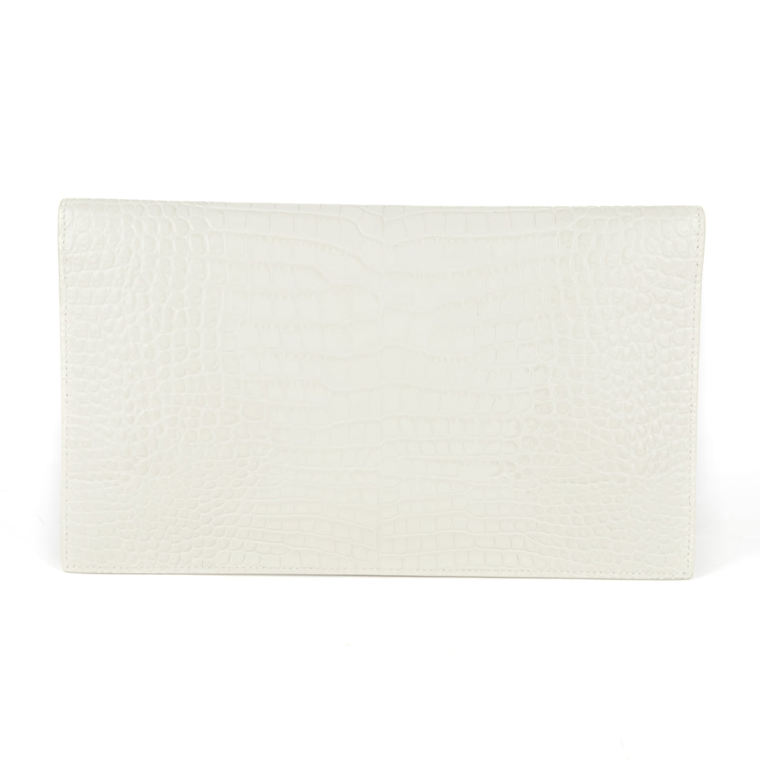 YVES SAINT LAURENT Uptown Croc-Effect Leather Pouch