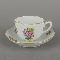 HEREND Queen Victoria Espresso Cup & Saucer 711