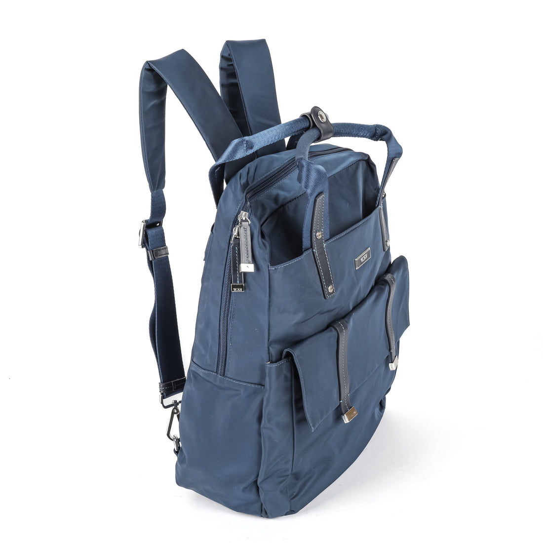 TUMI Epsom Convertible Blue Nylon Backpack
