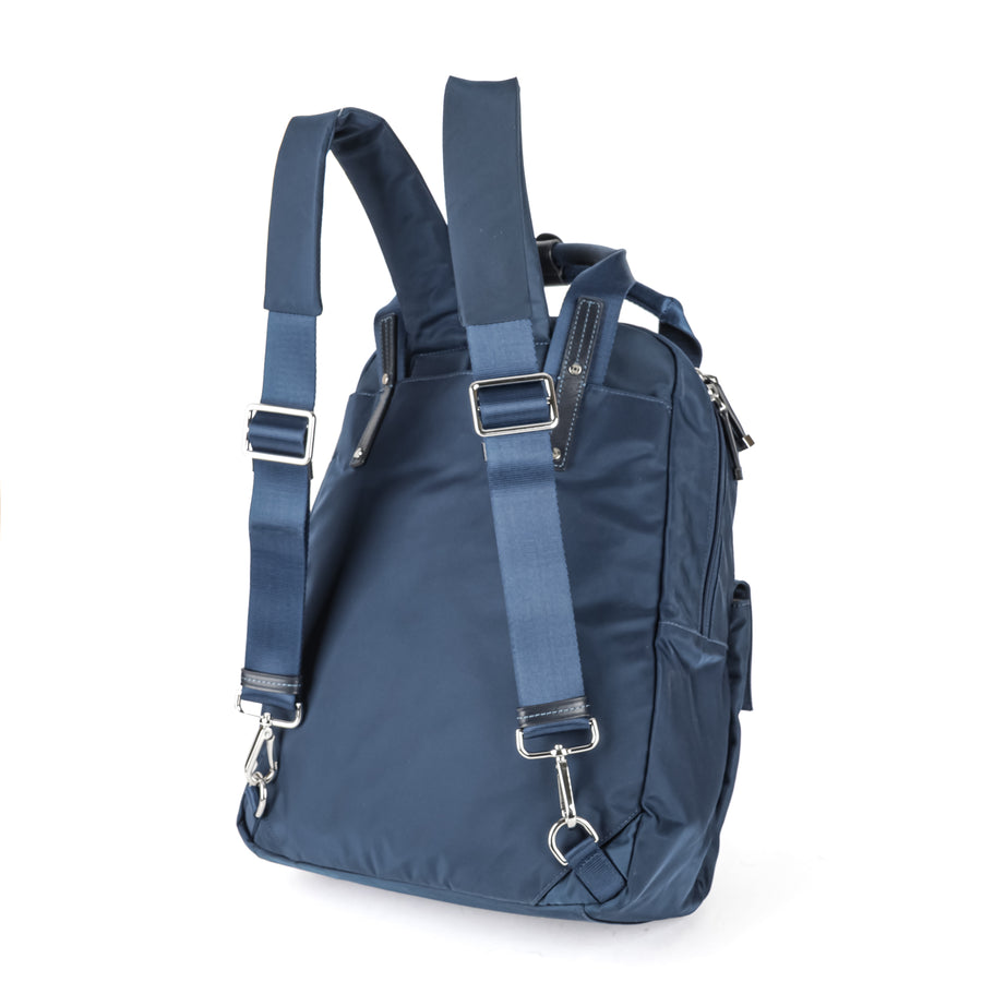 navy blue tumi convertible backpack TUMI Epsom Convertible Blue Nylon Backpack