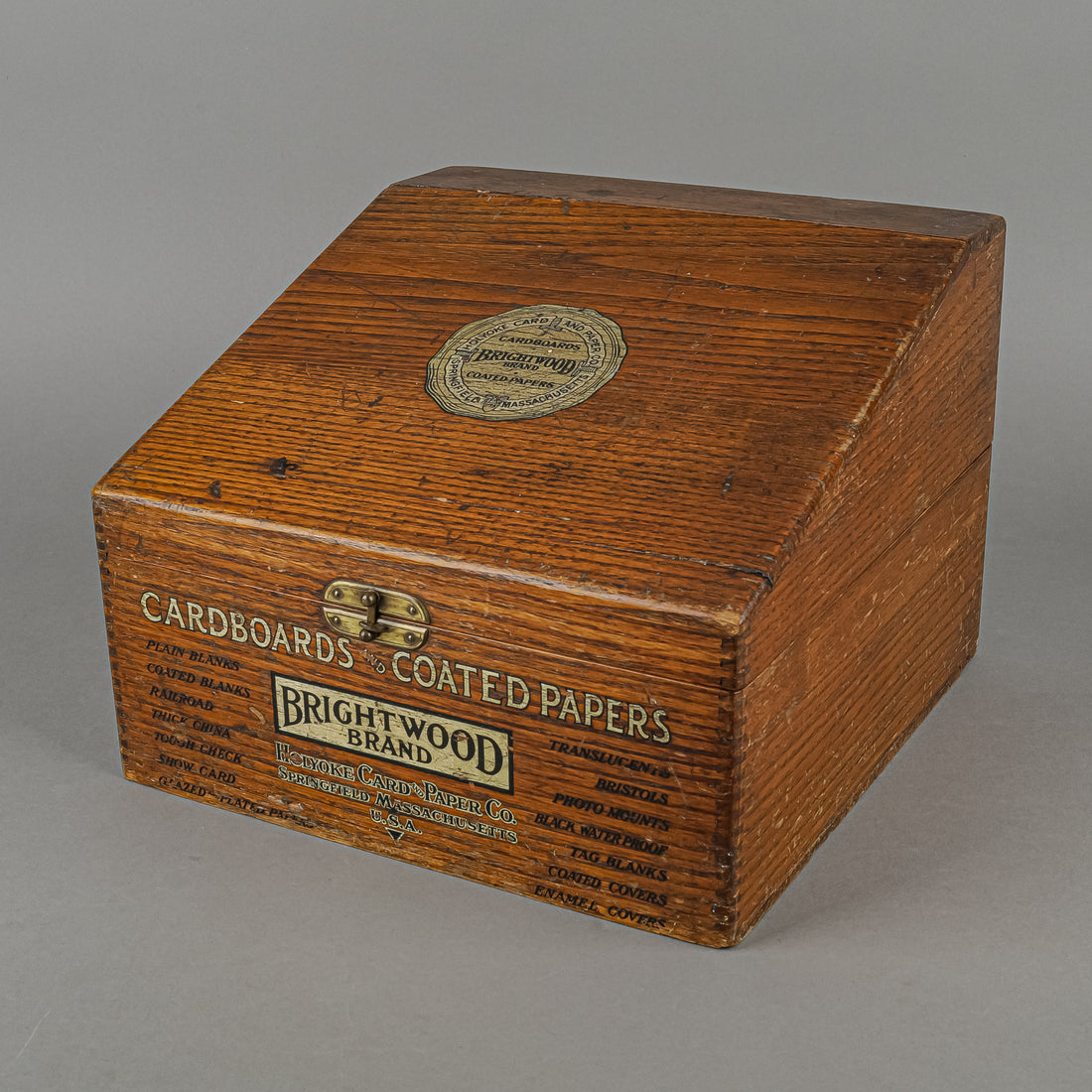 Vintage Oak Brightwood Paper Sample Box