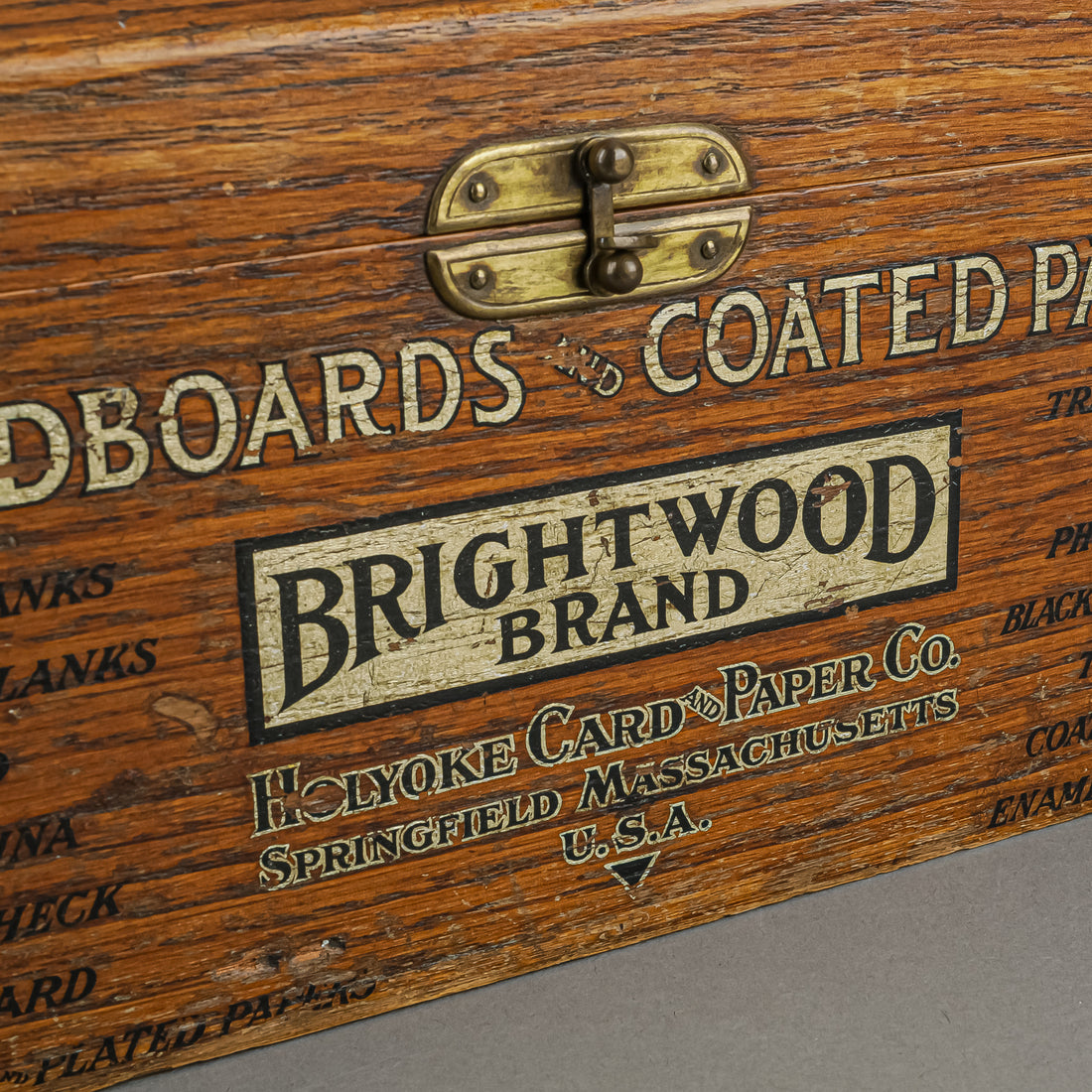 Vintage Oak Brightwood Paper Sample Box