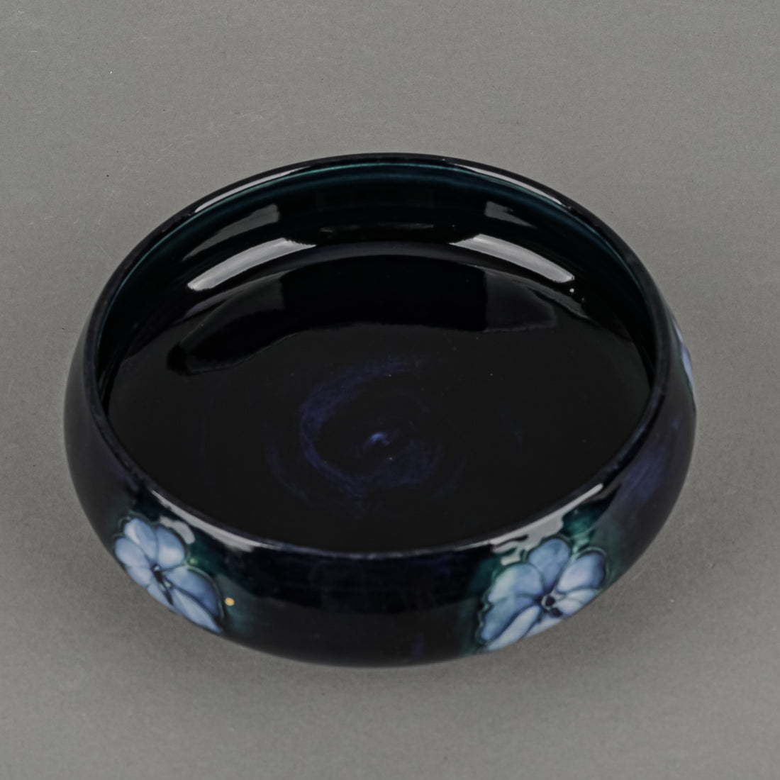 MOORCROFT Orchid Blue Covered Bowl