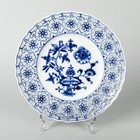 MEISSEN TEICHERT Blue Onion Pierced Dessert Plate Set Of 6