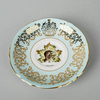 PARAGON Cup & Saucer Canada Maple Leaf Beaver