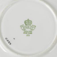 AYNSLEY Cup & Saucer 2488 JA Bailey Floral, Blue & Gold