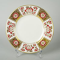 ROYAL CROWN DERBY Red Derby Panel Dessert/Tea Plates Set Of 4