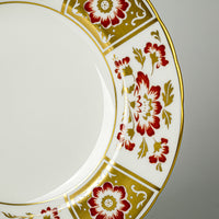 ROYAL CROWN DERBY Red Derby Panel Dessert/Tea Plates Set Of 4