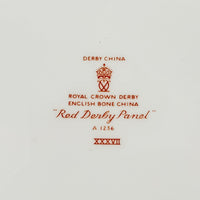 ROYAL CROWN DERBY Red Derby Panel Oval Serving Bowl
