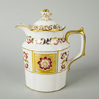 ROYAL CROWN DERBY Red Derby Panel Hot Water Pot With Lid