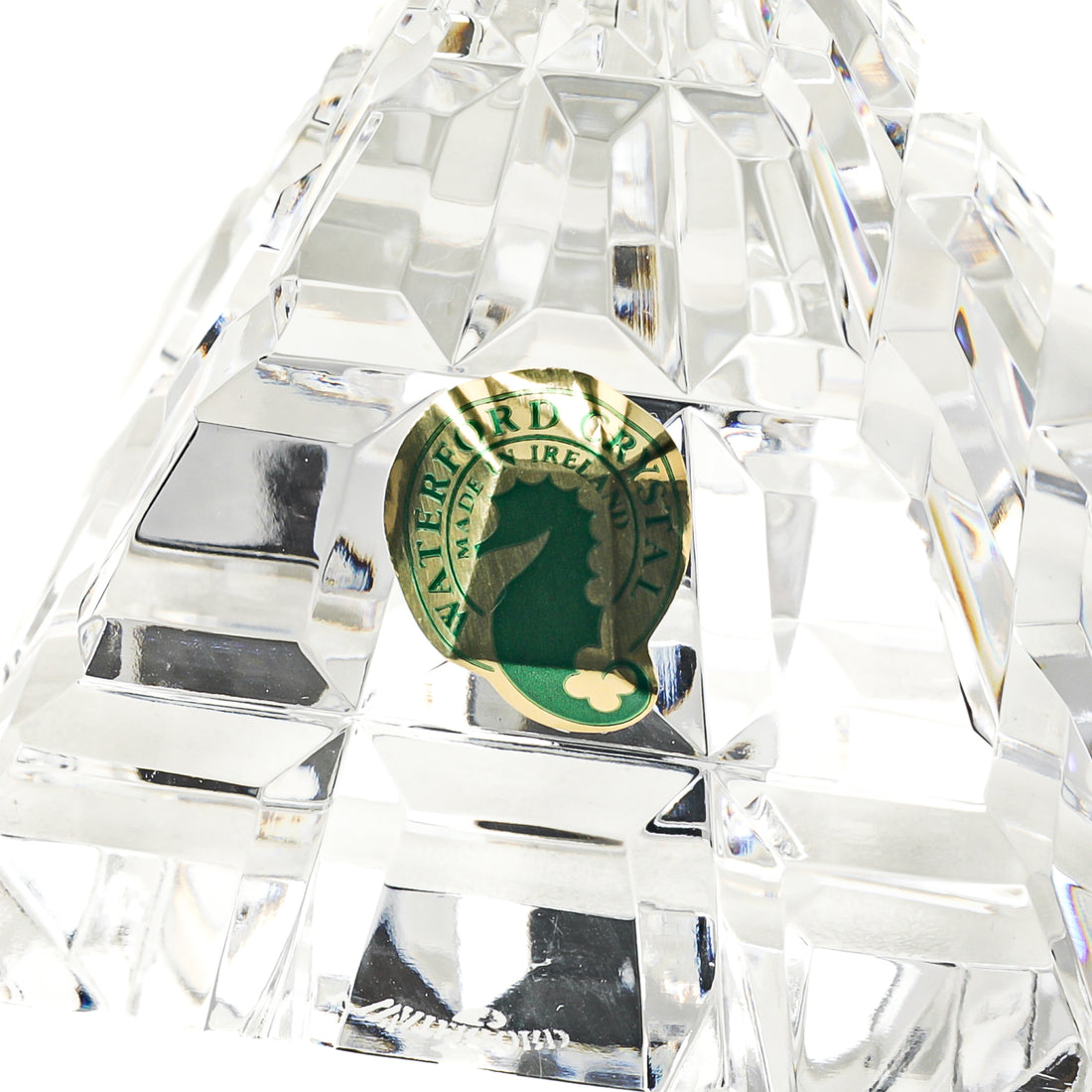 WATERFORD Cut Crystal Pyramid Paperweight