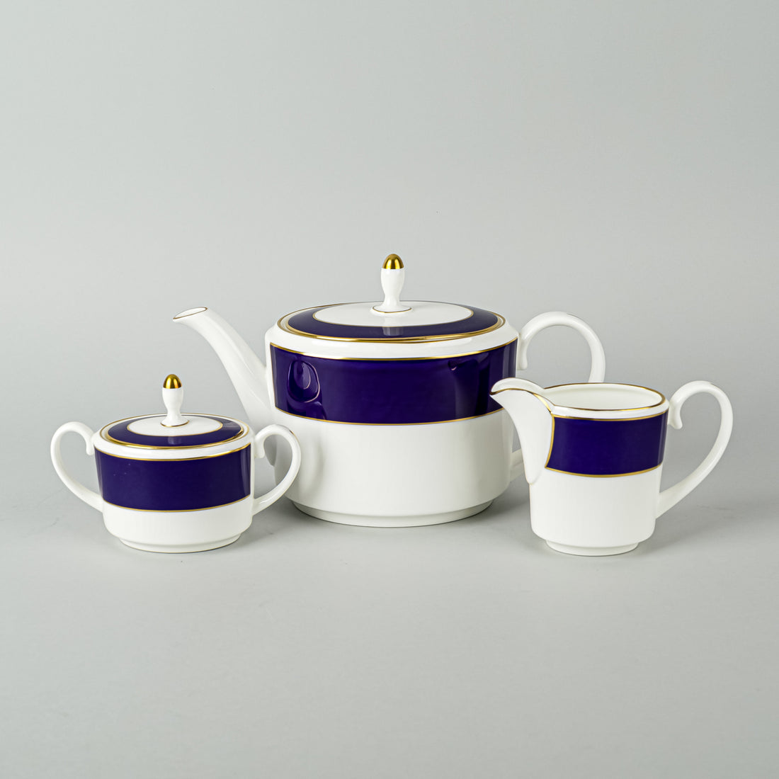 COALPORT Majestic Blue Tea Service 5 Pieces