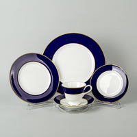 COALPORT Majestic Blue 8 Place Settings