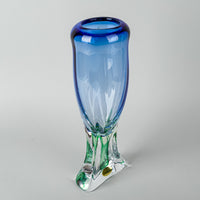 ADAM JABLONSKI Sommerso Art Glass Vase
