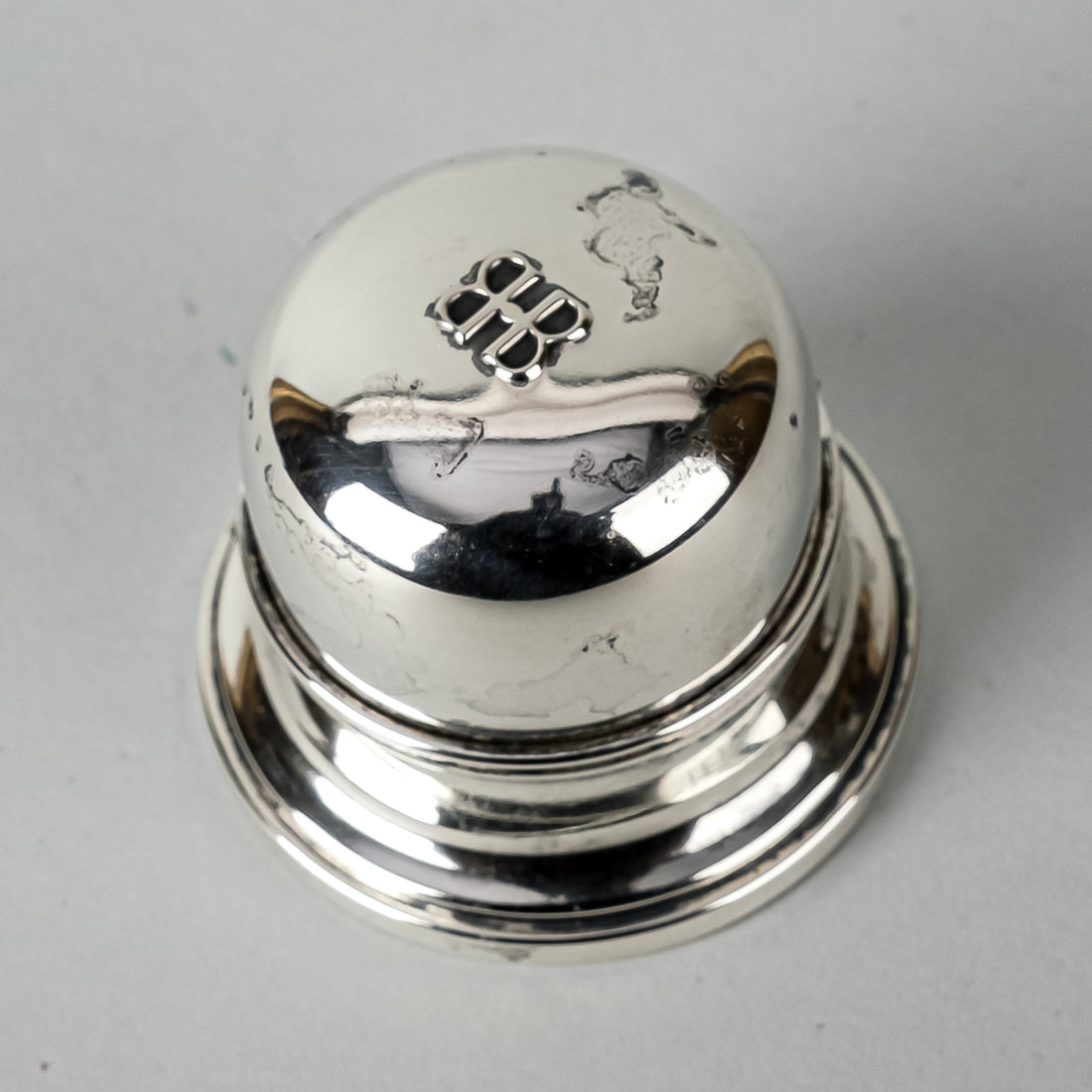 BIRKS Sterling Silver Domed Ring Box