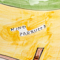 NINO PARRUCCA Hand Painted Ceramic Bowl - Fisherman