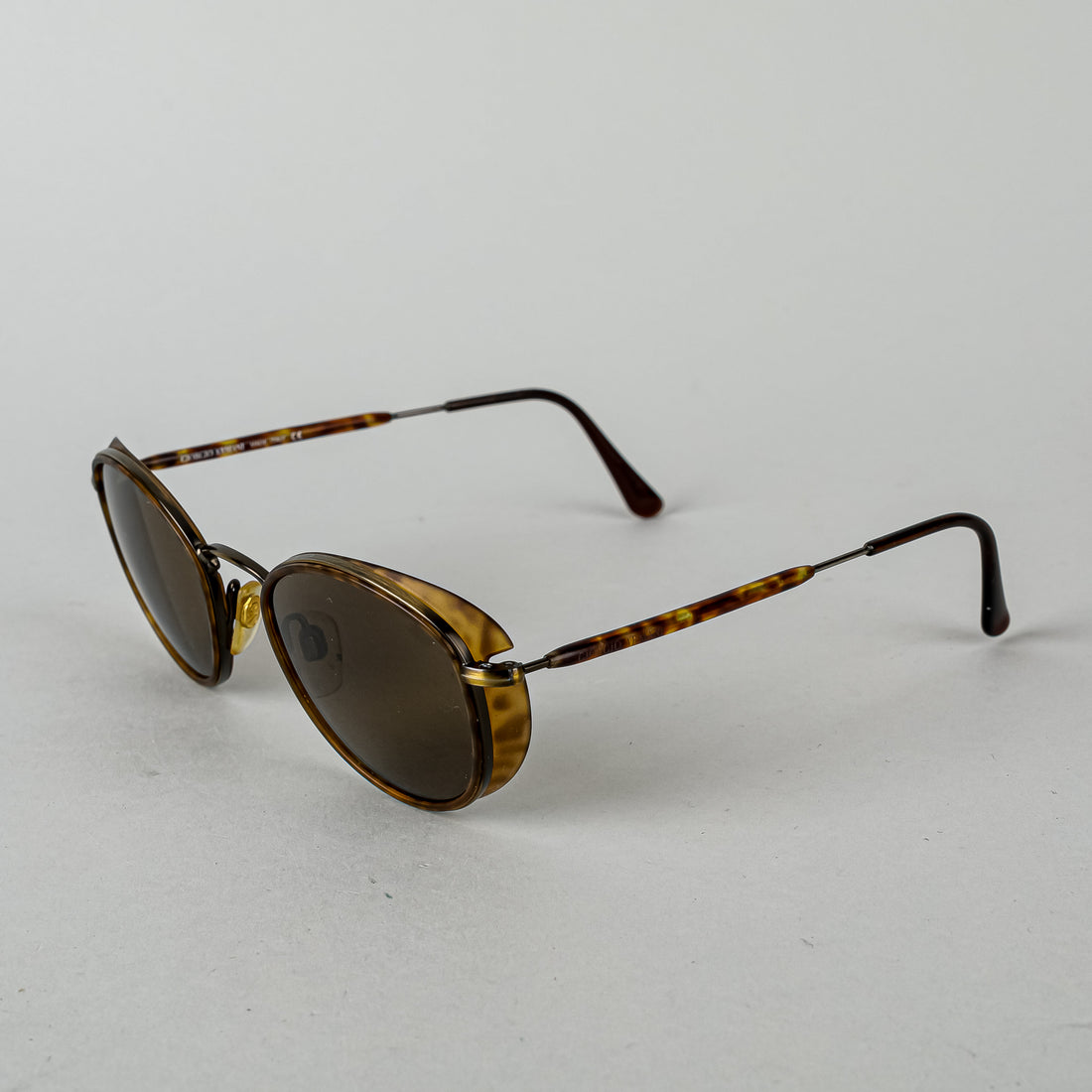 GIORGIO ARMANI Vintage Havana Side Shield Sunglasses