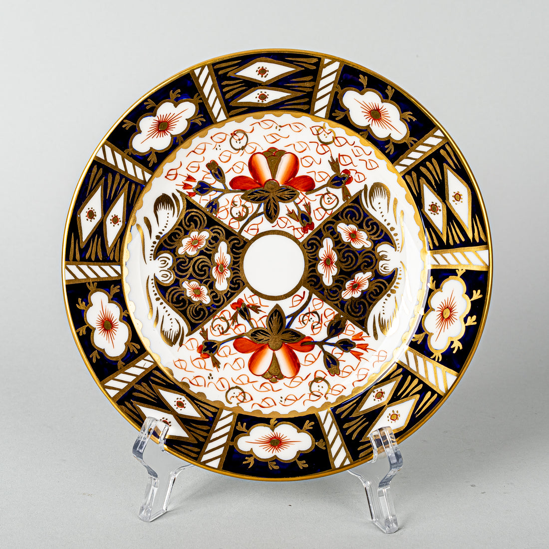ROYAL CROWN DERBY Traditional Imari 2451 Bread & Butter Plates Set Of 4