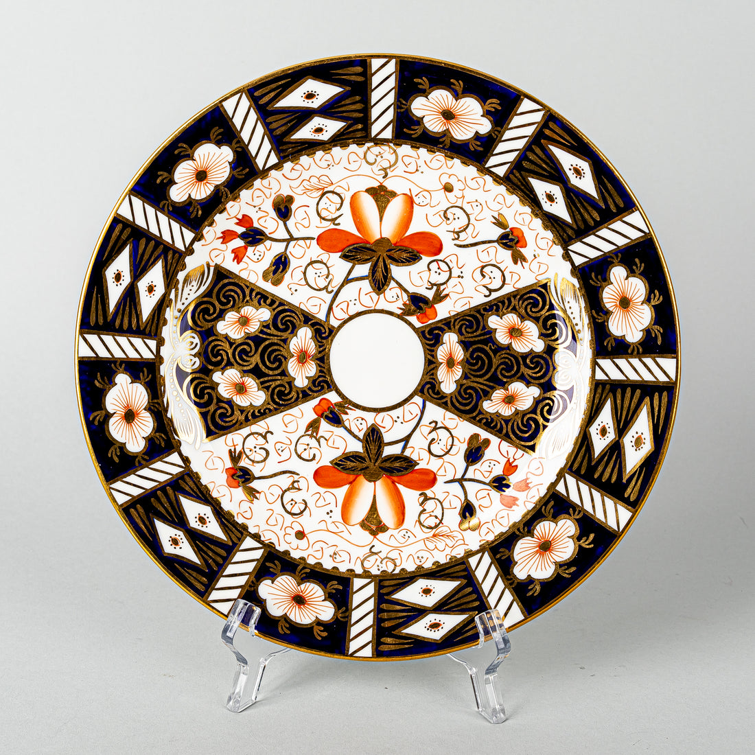 ROYAL CROWN DERBY Traditional Imari 2451 Salad/Dessert Plates Set Of 4