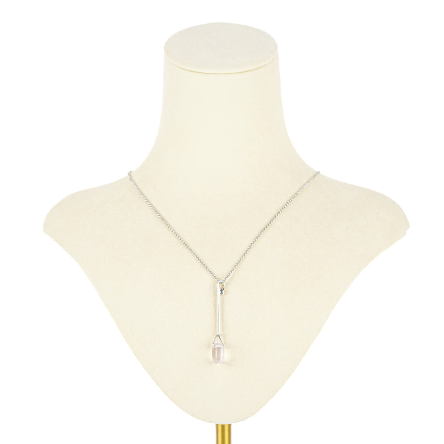 GEORG JENSEN Vivianna Torun Sterling Silver And Quartz Dew Drop Necklace
