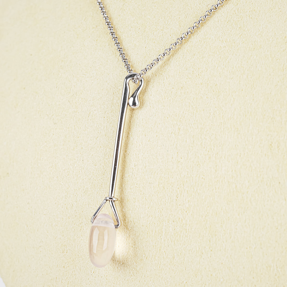 GEORG JENSEN Vivianna Torun Sterling Silver And Quartz Dew Drop Necklace