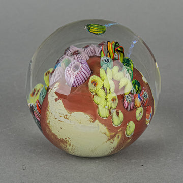 JOSH SIMPSON Planet Art Glass Paperweight