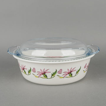 PORTMEIRION Botanic Garden Fire And Ice Casserole With Glass Lid