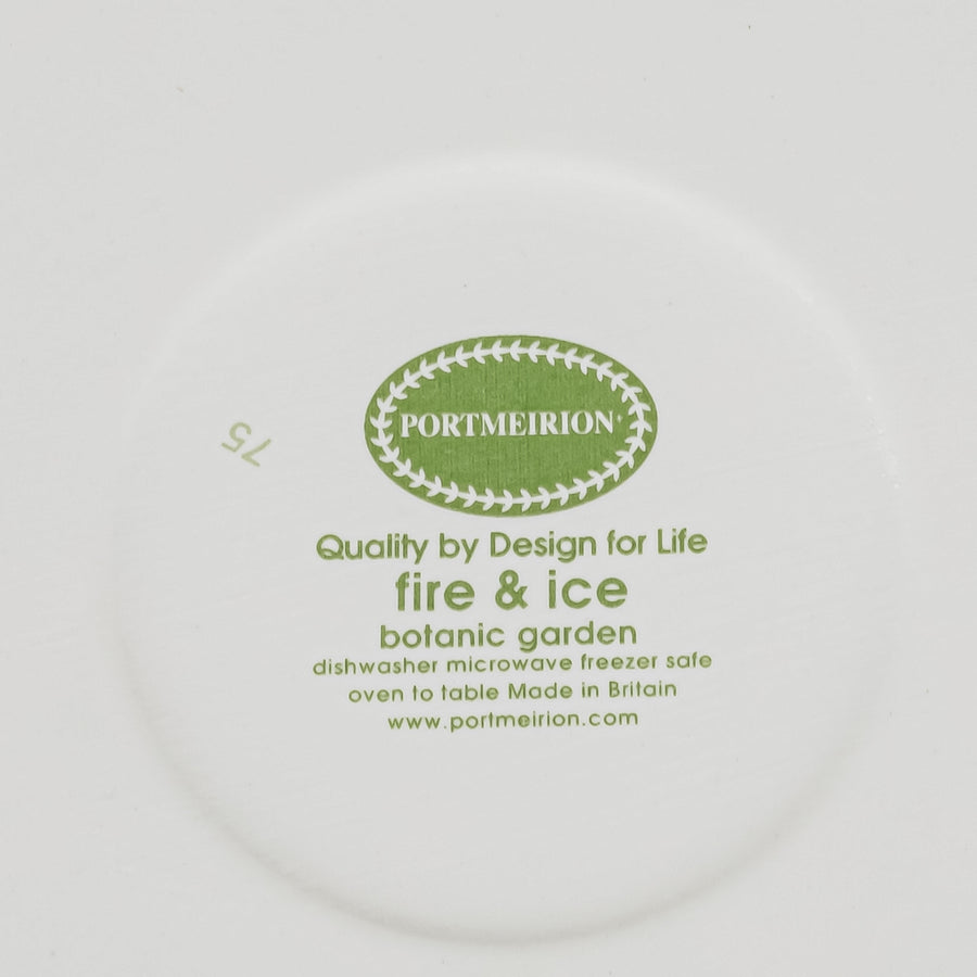 PORTMEIRION Botanic Garden Fire And Ice Casserole With Glass Lid