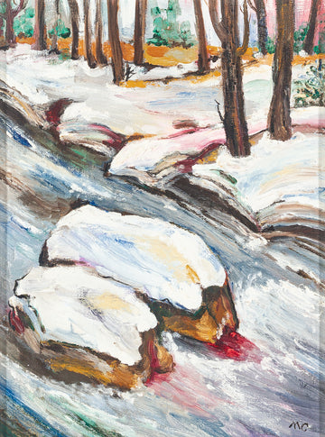 Martine Couture (Canadian 20th C) Winter Landscape
