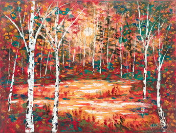 Jean Vadal Smith-Benston (American) Untitled - Birch Forest