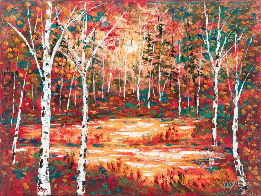 Jean Vadal Smith-Benston (American) Untitled - Birch Forest