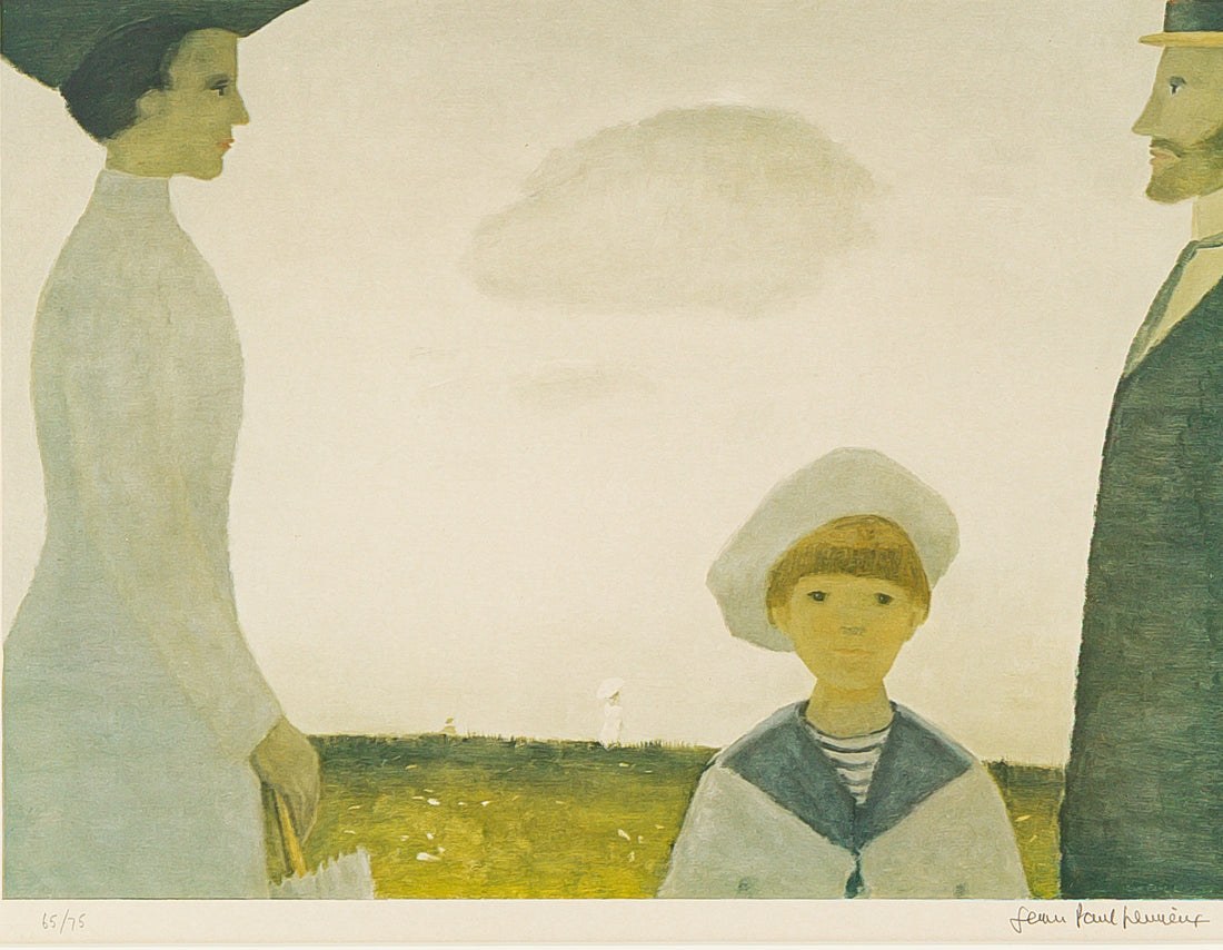Jean Paul Lemieux (Canadian 1904-1990) "1910 Remembered"
