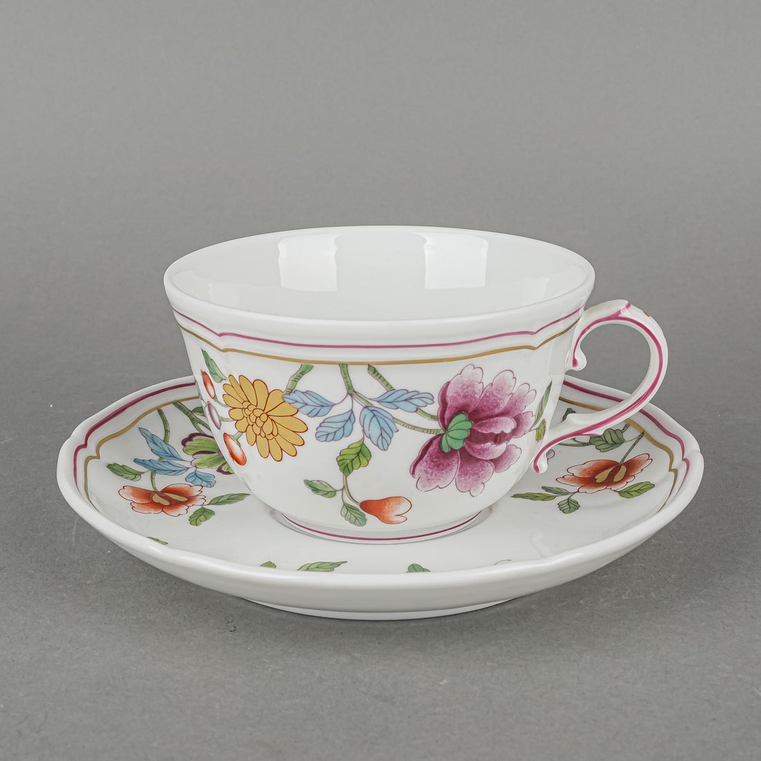 RICHARD GINORI Granduca Coreana Cup & Saucers Set Of 4 - 8 Pieces