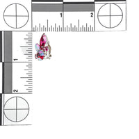 SHERMAN Necklace And Clips Set - Fuchsia Rhinestone