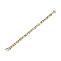 ADI Sterling Oval Peridot Tennis Bracelet