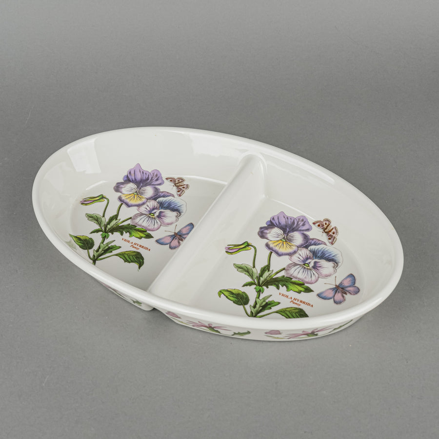PORTMEIRION Botanic Garden Two Section Oval Dish