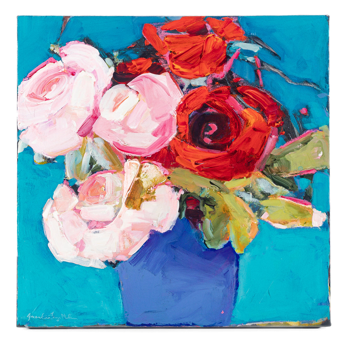 Jacqueline Faye Miller (Canadian 1961) Flowers In a Vase