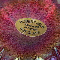 ROBERT HELD ART GLASS Iridescent Sea Urchin Paperweight