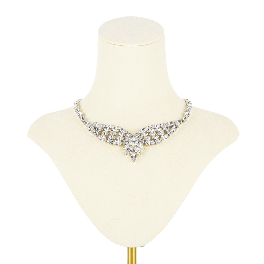 SHERMAN Necklace - Clear Rhinestone
