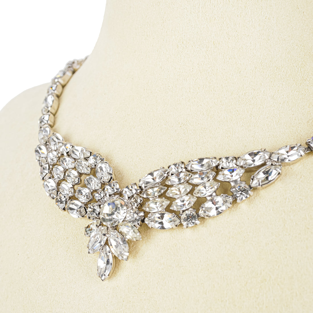 SHERMAN Necklace - Clear Rhinestone