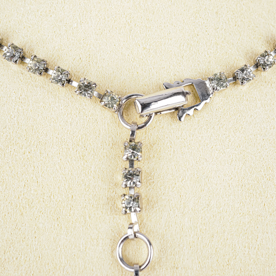 SHERMAN Necklace - Clear Rhinestone