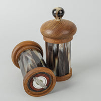 LORENZI MILANO Zebu Horn And Iroko Wood Salt And Pepper Mills