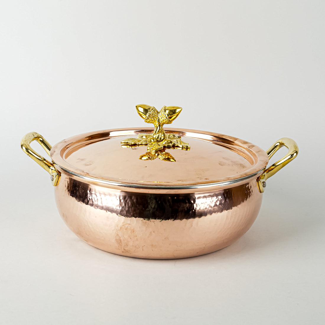 RUFFONI Historia Hammered Copper Chef Braiser 3.5Qt w/Lid